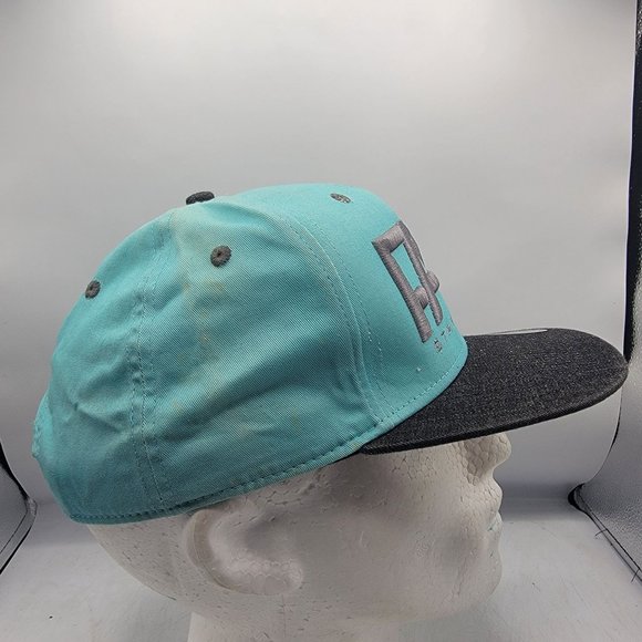 FAM Hawaii Stay Rooted Adults Light Blue Snapback Hat Cap Double Portion Supply - Picture 4 of 9